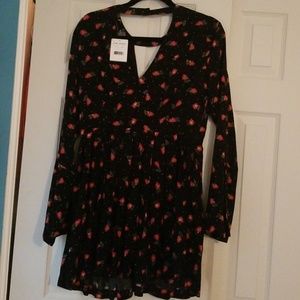 Free people black poppy dress